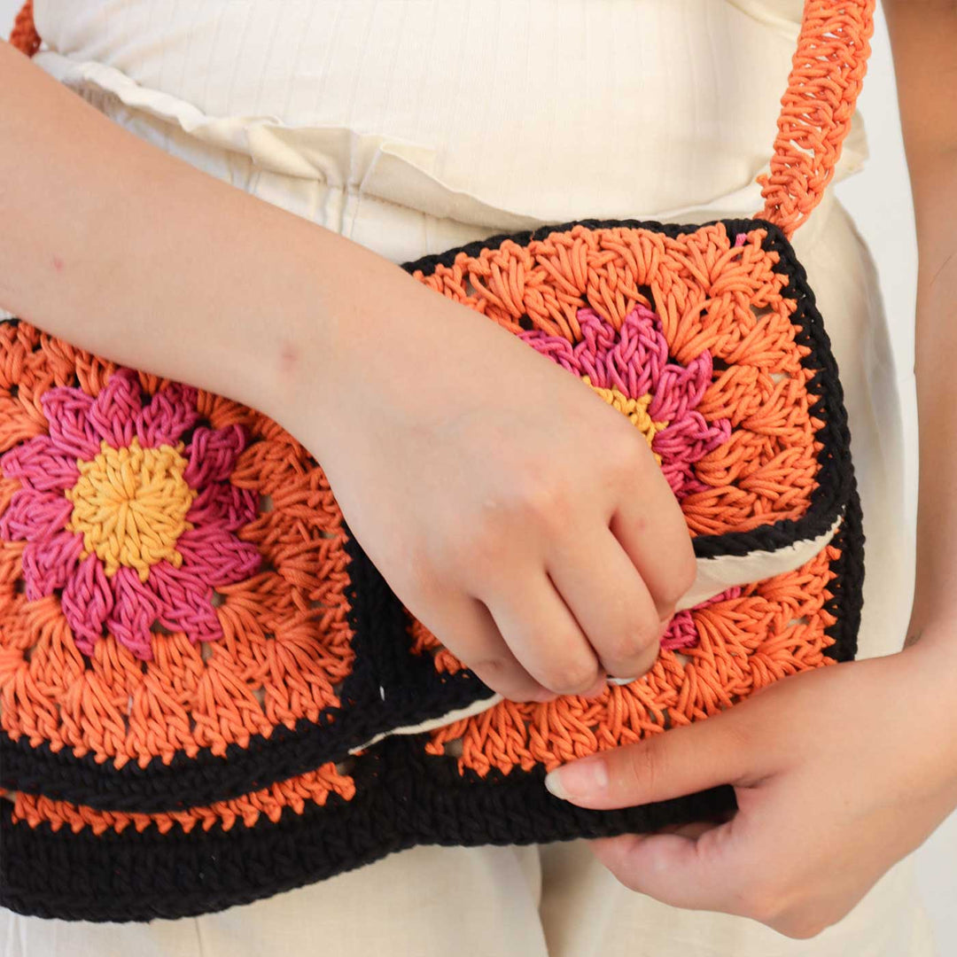 Handmade Crochet Bohocrochet Sling Bag