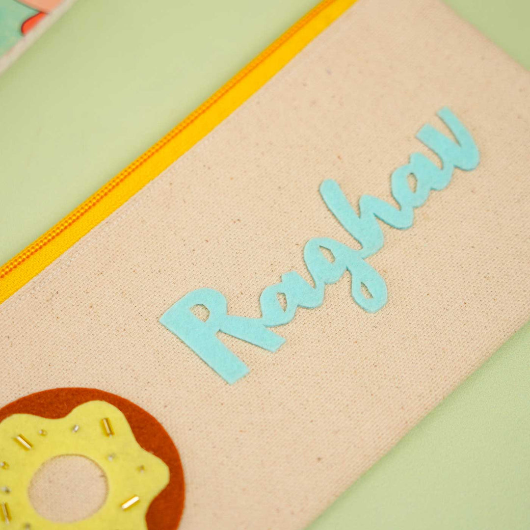 Personalized Donut Theme Stationary Pouch