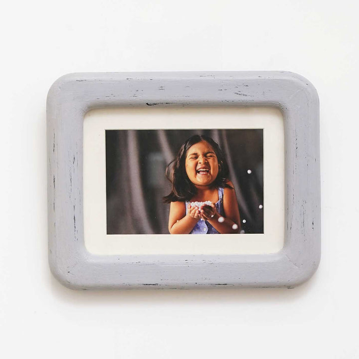 Handmade Pink & Grey Colonial Wooden Picture Frame | Set Of 7