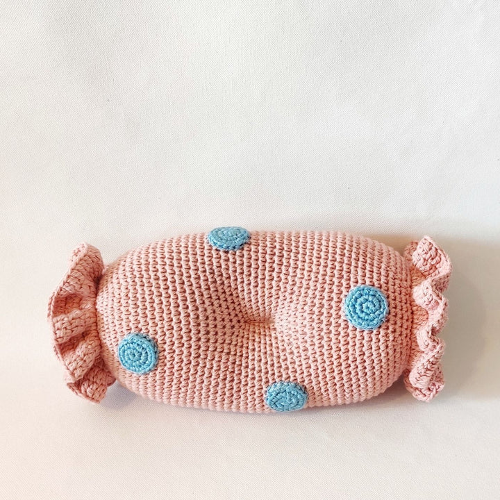 Handmade Crochet Candy Cushion for Newborns