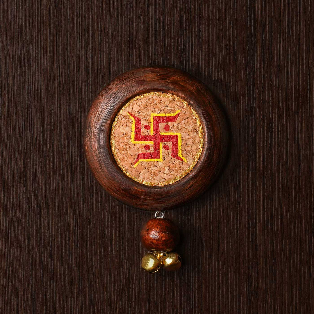 Handmade Swastik Diwali Stick On Hanging | Set of 2