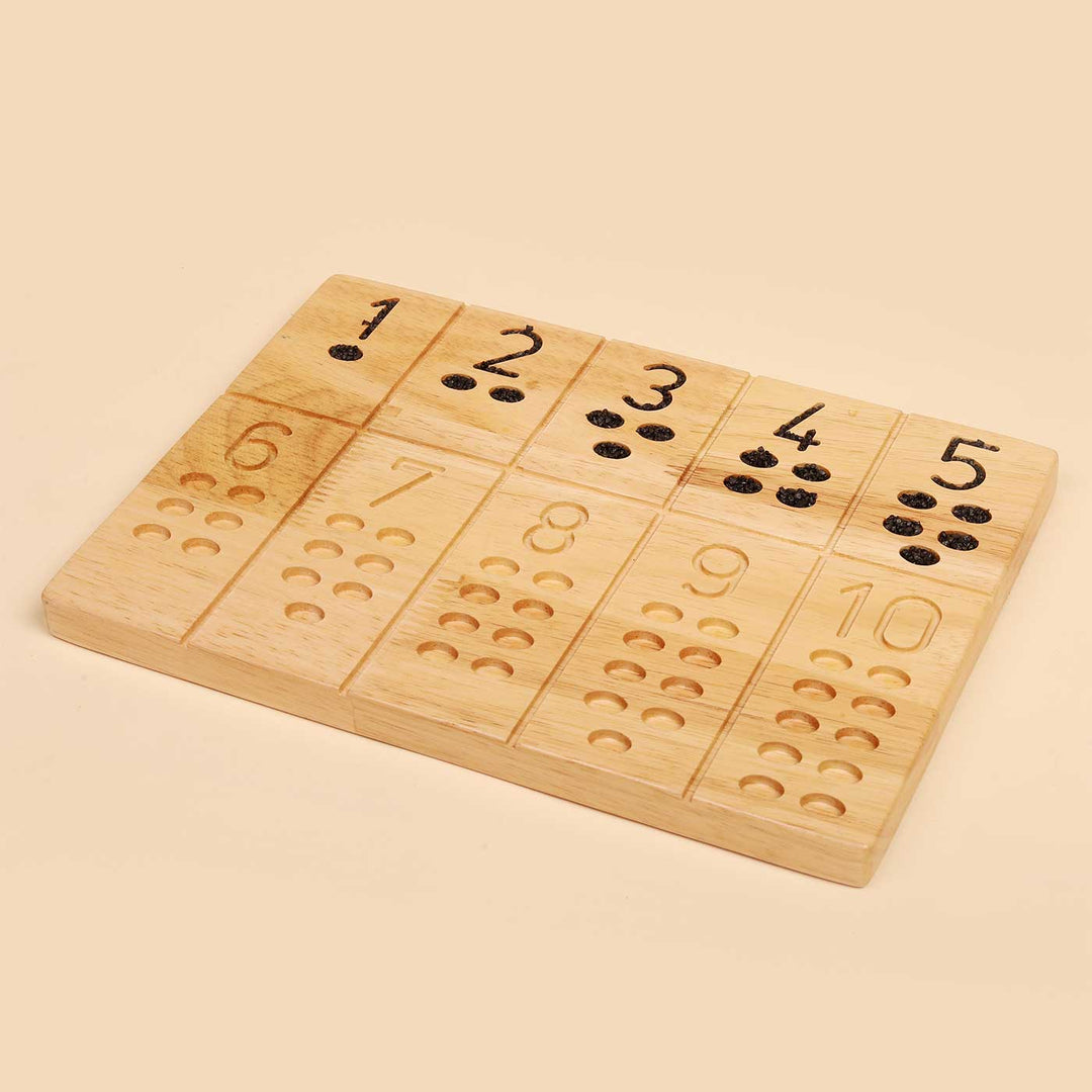 Wooden Number Reversible Board For Kids