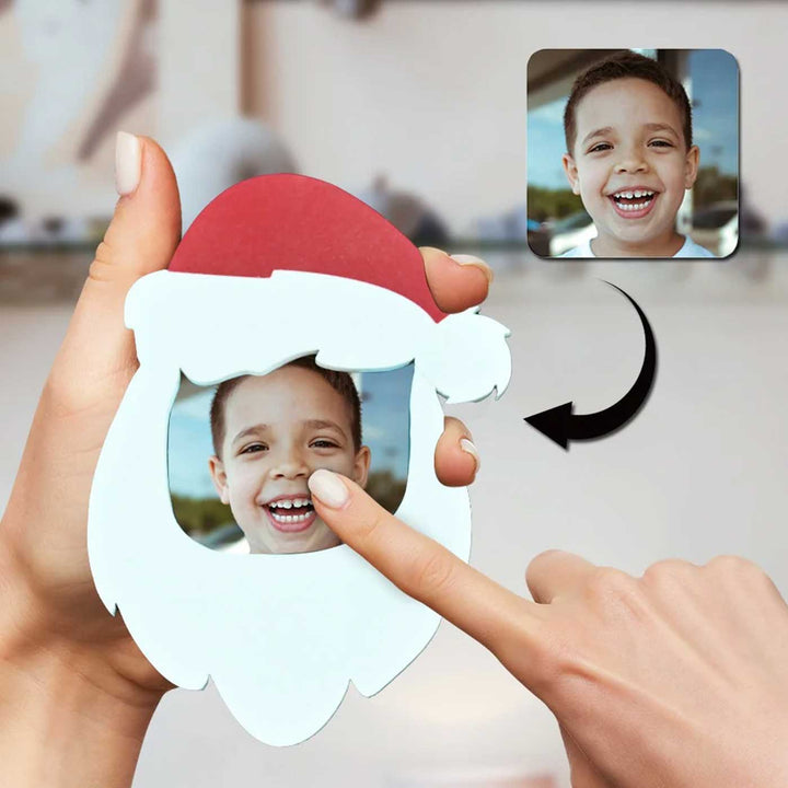 Photo Personalized Santa Face Acrylic Fridge Magnets | Xmas Gifting Ideas