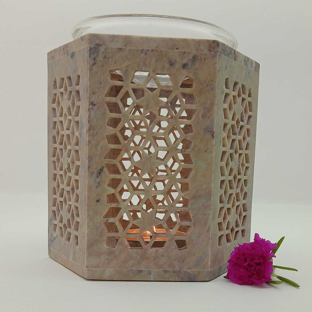 Handmade Monifa Lattice Craft Soapstone Aroma Diffuser