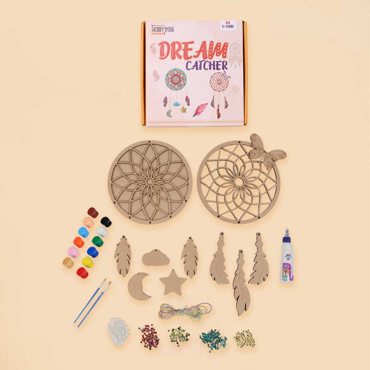 Pre Marked MDF Dream Catcher Makings MDF Wood DIY Kit