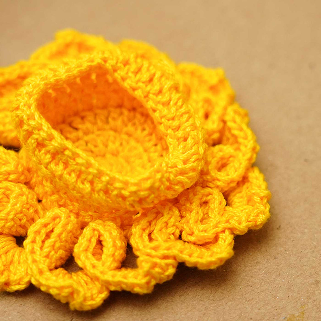 Handmade Floral Crochet Tealight Holder | Set Of 8