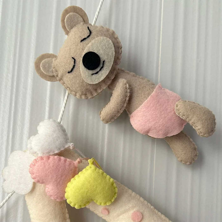 Personalized Dreamy Teddy Felt Bunting / Garland For Kids