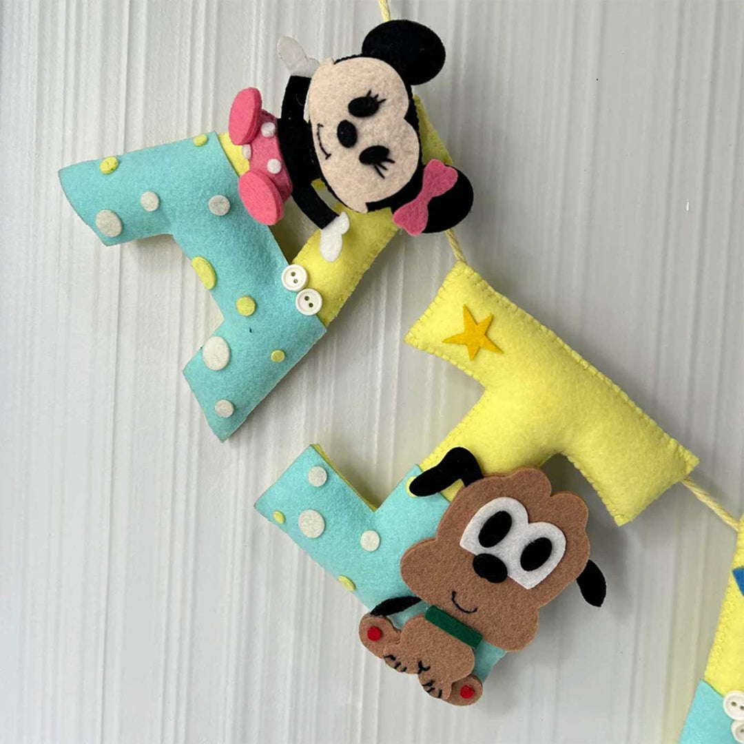 Personalized Mickey'S Clubhouse Felt Bunting / Garland For Kids