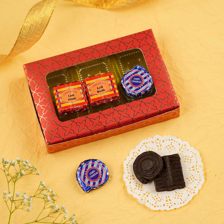 Handmade Tiny Chocolate Cracker with Box | Set of 6