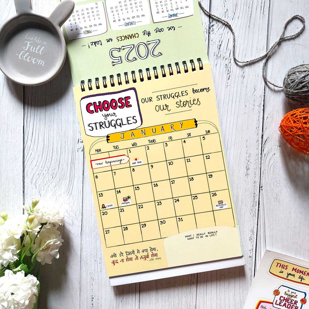 Take the Leap 2025 Spiral Calendar with Freebies With Holidays | 10+ Freebies Included