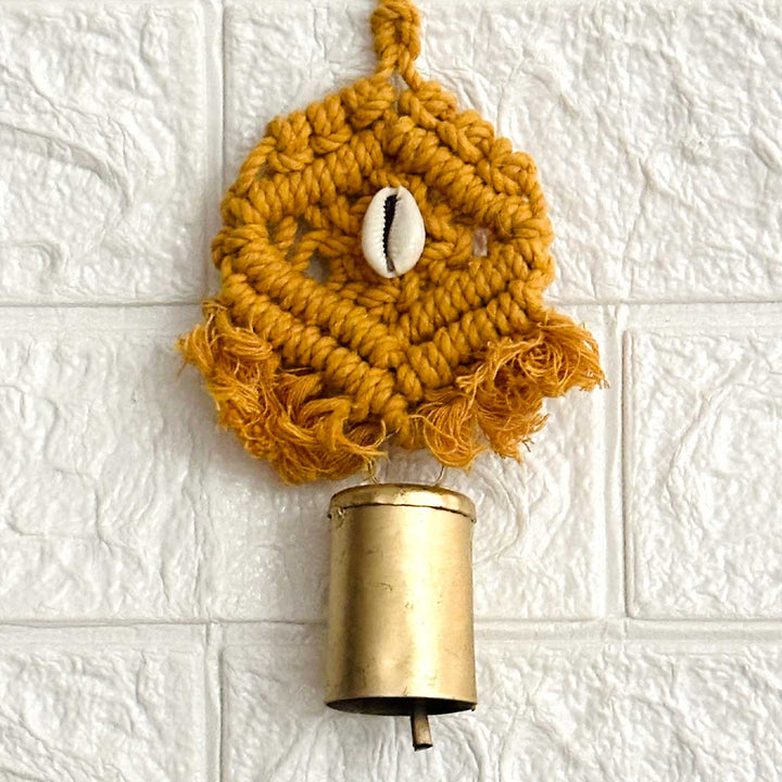 Macrame Bell Hanging With Shell