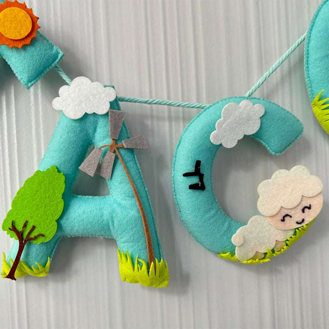 Personalized Bob The Scarecrow Felt Bunting / Garland For Kids