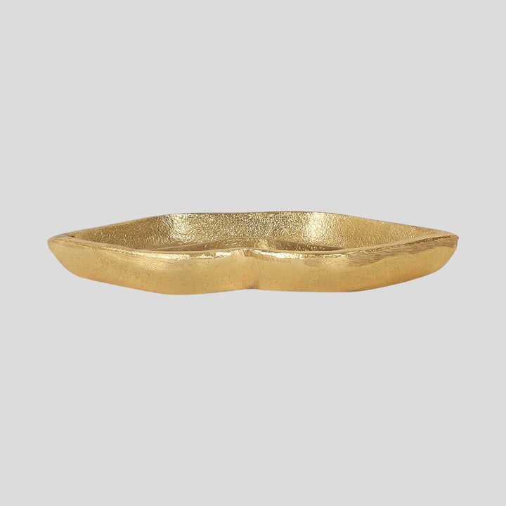 Handmade Gold & Silver Lips Shaped Dry Fruit Platter | Set Of 2