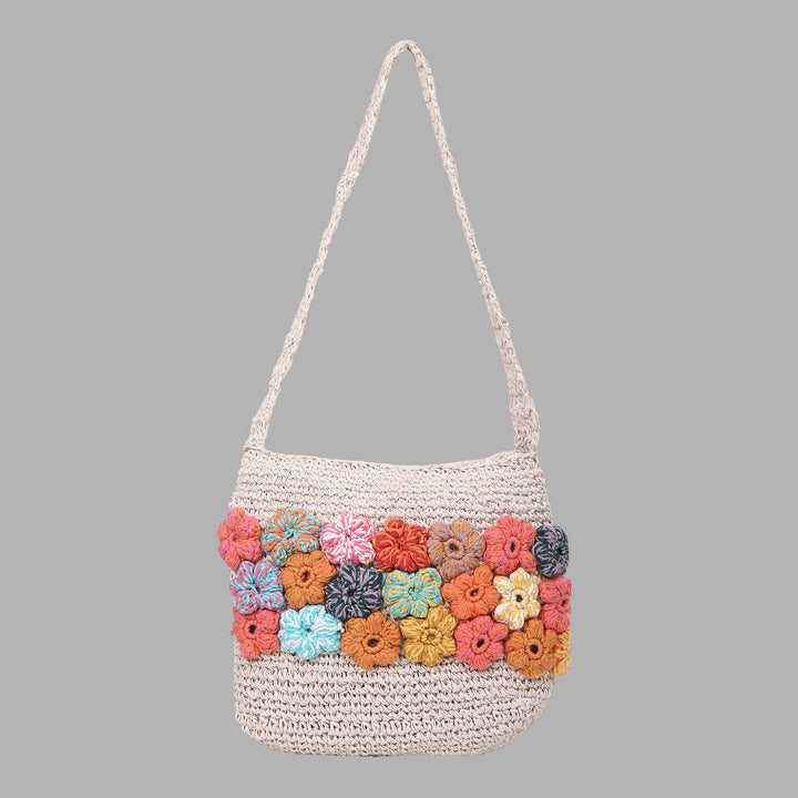 Handmade Crochet Multicolour Ibiza Crossbody Bag