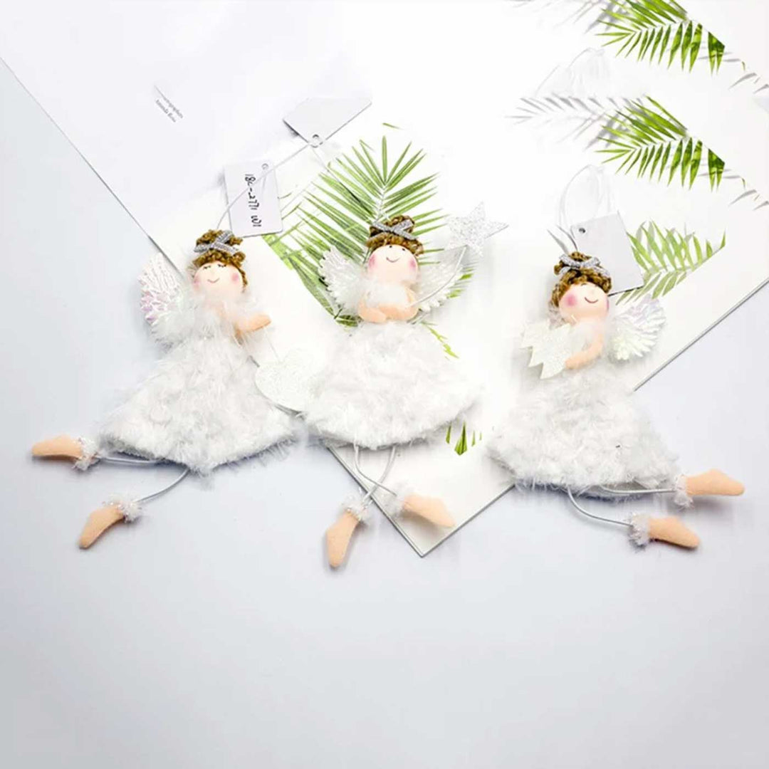 Handmade Winged Wonder Flying Angels Ornaments For Christmas Tree Decoration | Set Of 3