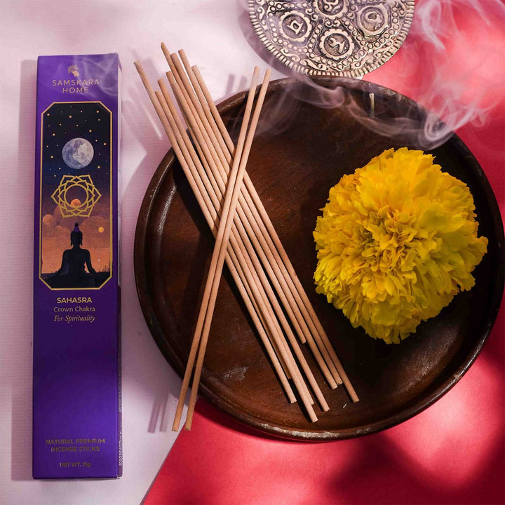 Handmade Chakra Natural Bamboo Free Incense Stick / Agarbatti | Set Of 7