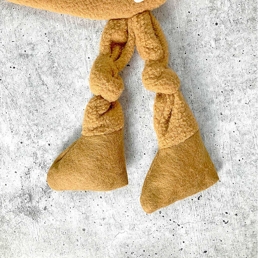 Handmade Knot Legs Santa Woolen Stockings For Christmas Decoration