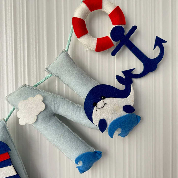 Personalized Nautical Felt Bunting / Garland For Kids