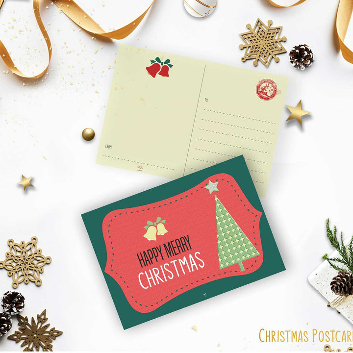 Holiday Wishes Postcards | Secret Santa Gift Ideas | Set Of 7