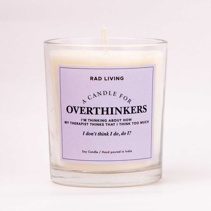 Hand Poured Overthinkers Carnations Scented Soy Wax Candle