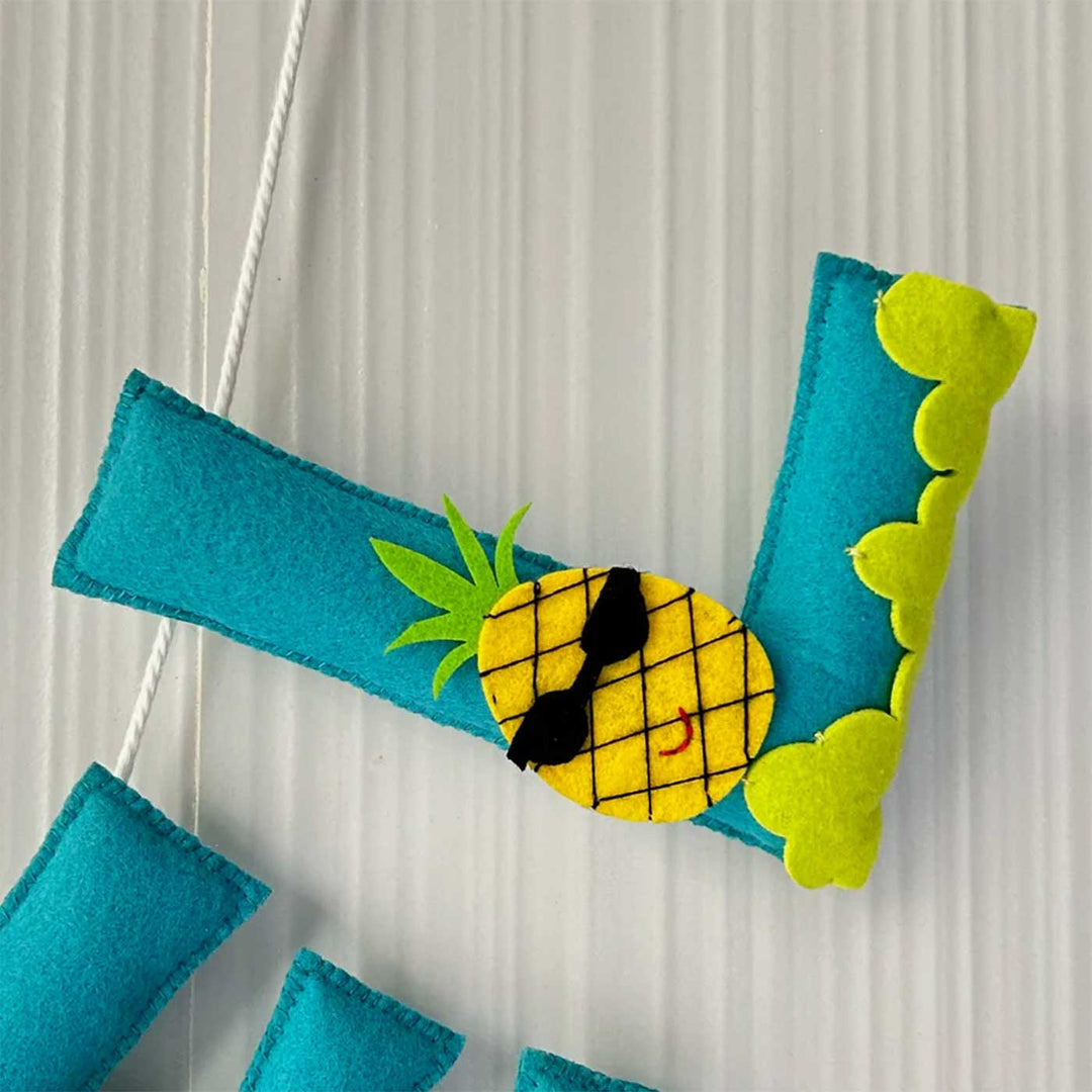 Personalized Tropical Fruits Felt Bunting / Garland For Kids