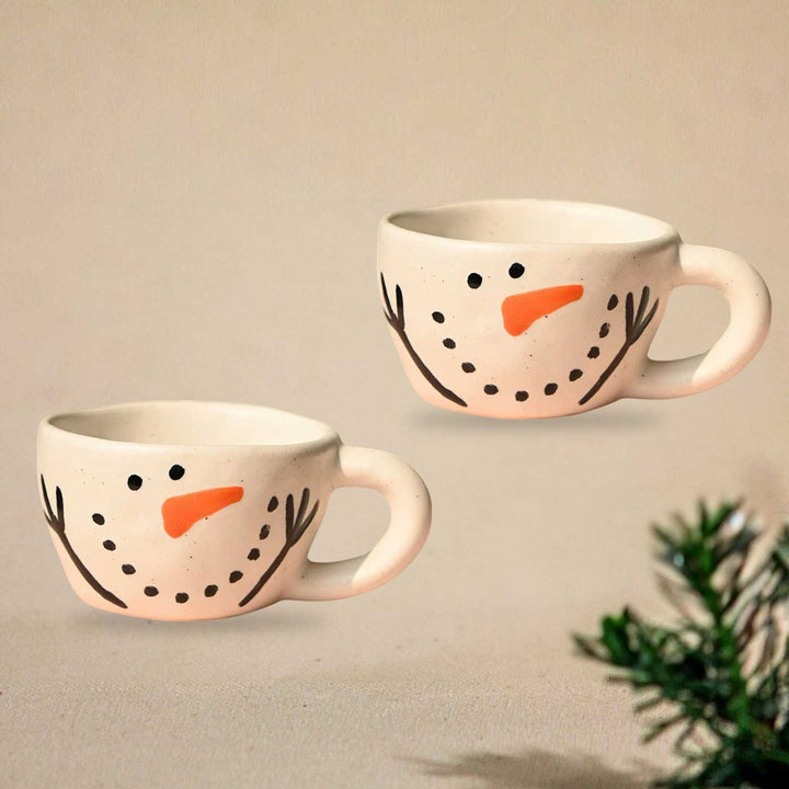 Handmade Olaf Illustration Ceramic Mug | Secret Santa Gift Ideas