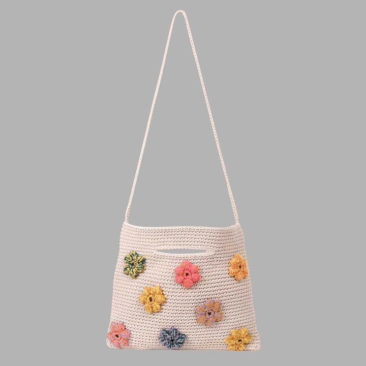 Handmade Crochet Floral La Sling Bag