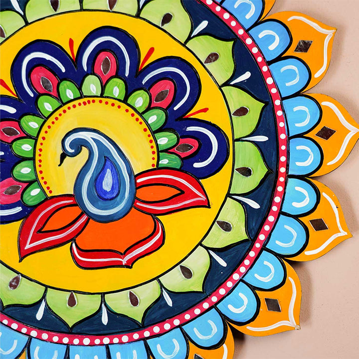 Handmade Placemat Wooden Rangoli