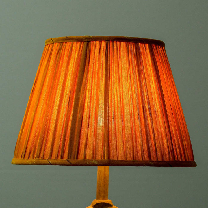 Orange Ikat Pleated Empire Lampshade