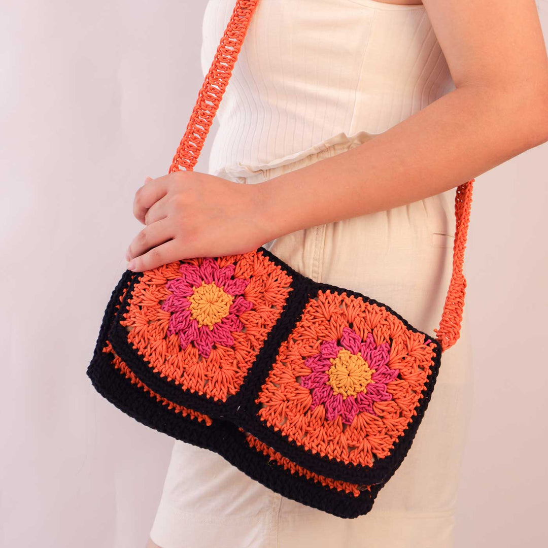 Handmade Crochet Bohocrochet Sling Bag