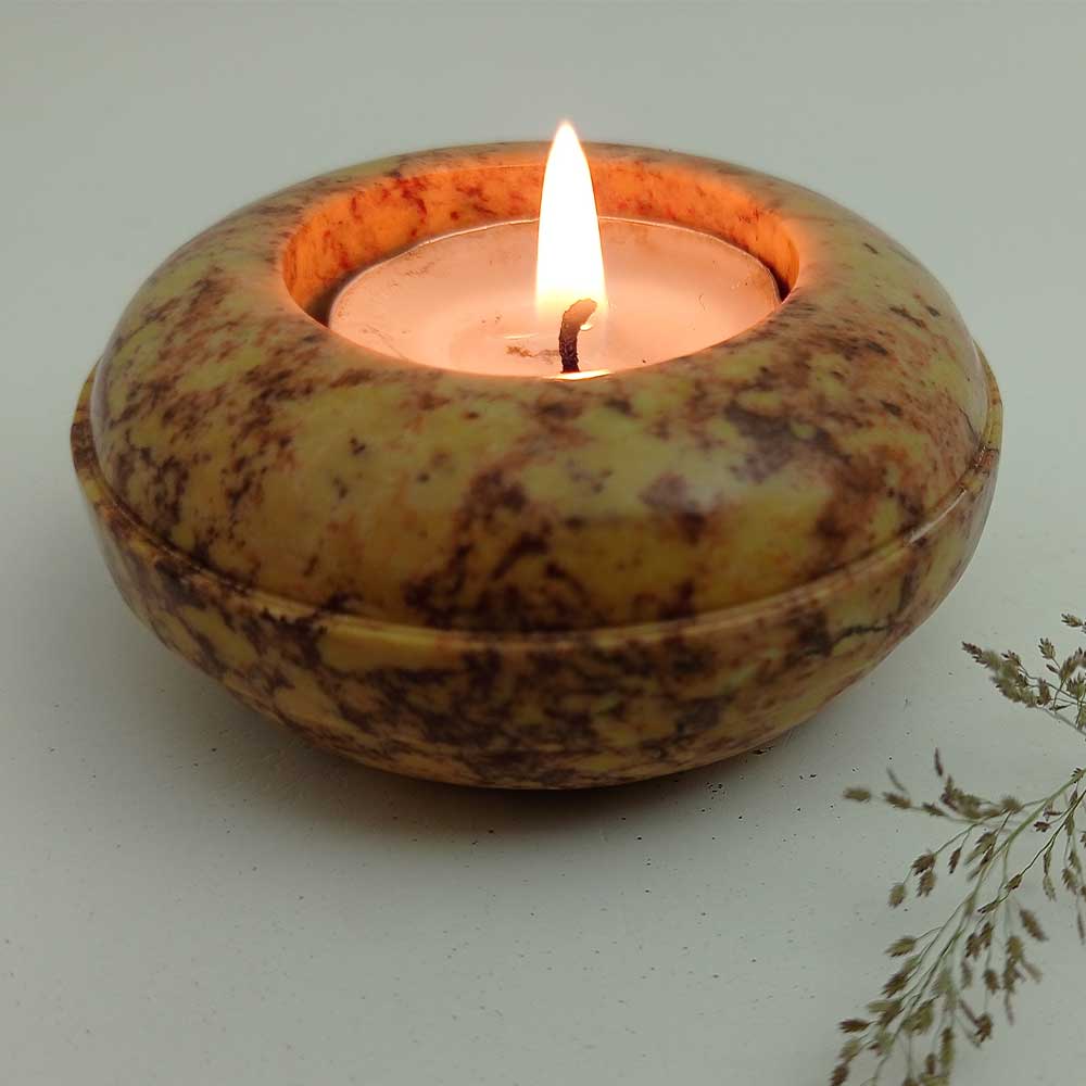 Handmade Multicolour Hita Unique Candle Holder | Set of 4