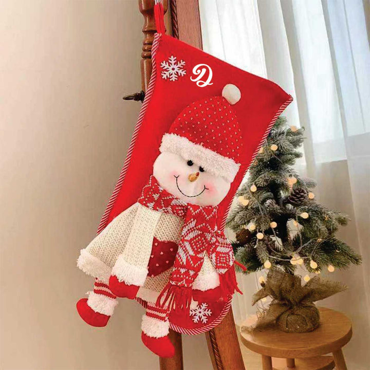 Personalized Hearty Laugh Felt Stockings For Christmas Decoration