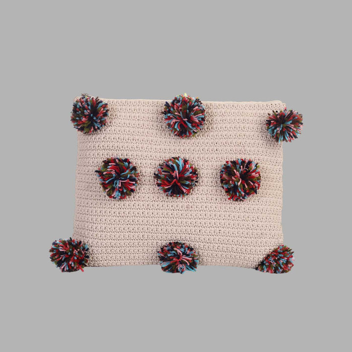 Handmade Crochet Pom Pom Pouch