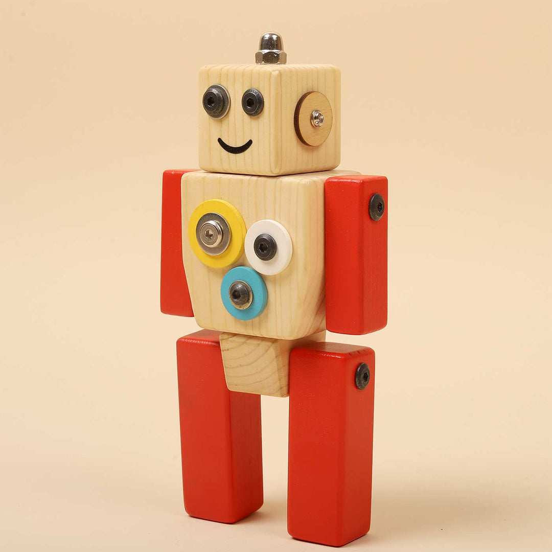 Ollie The Robot S.T.E.M Pine Wood Toy