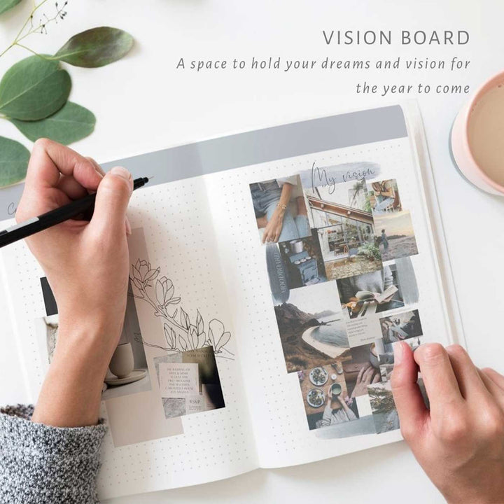 Hardbound "You Are Where You Need To Be" Undated Planner With Habit Tracker | 380 Pages