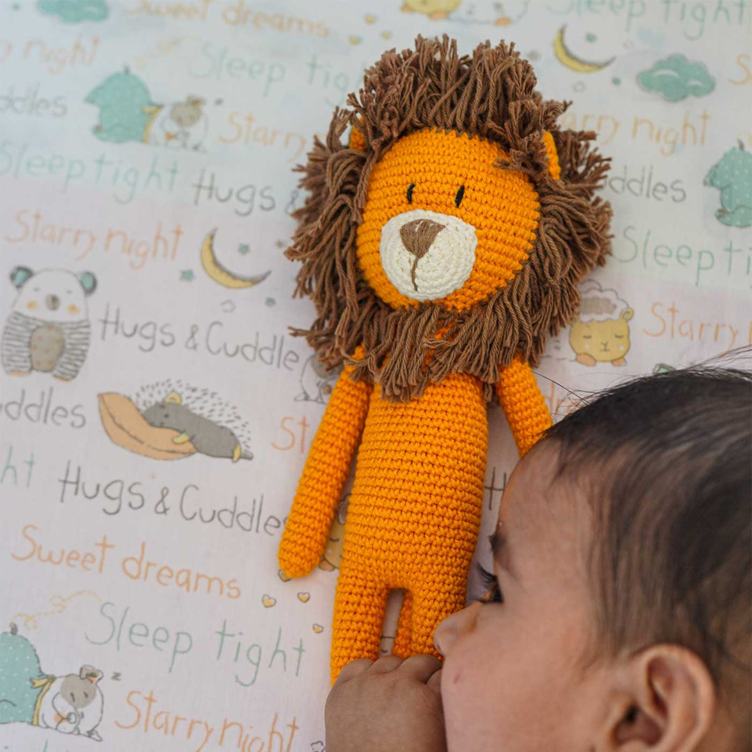 Crochet Leo The Lion Toy For Kids