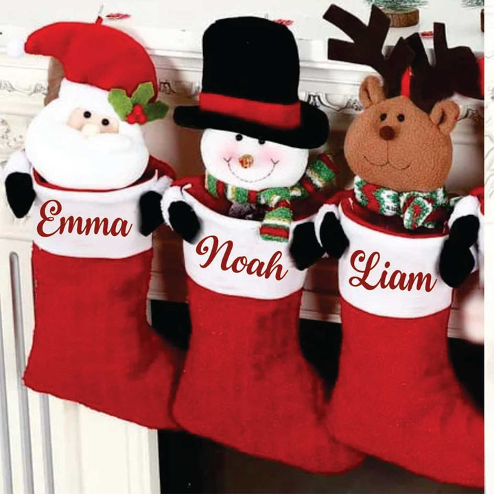 Personalized Jack In The Stocking Felt Stockings For Christmas Decoration