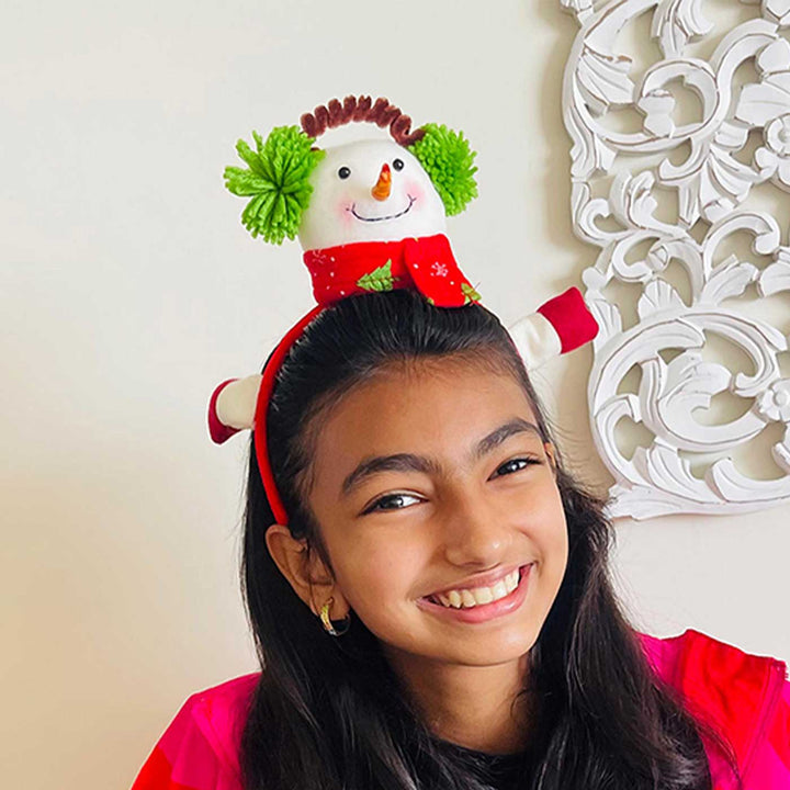 3D Snowman Theme Kids Hairband | Secret Santa Gift Ideas