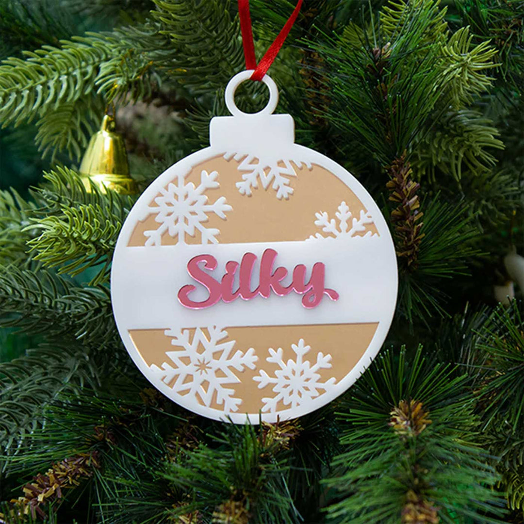 Personalized Layered Acrylic Ornaments For Christmas Tree Decoration