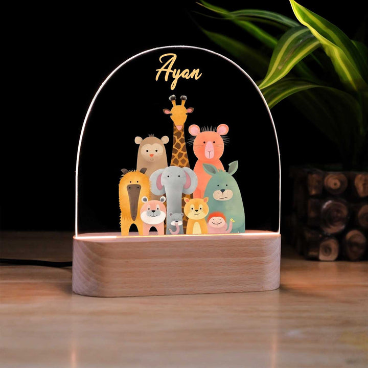 Personalized Cute Animals Acrylic LED Table Lamp