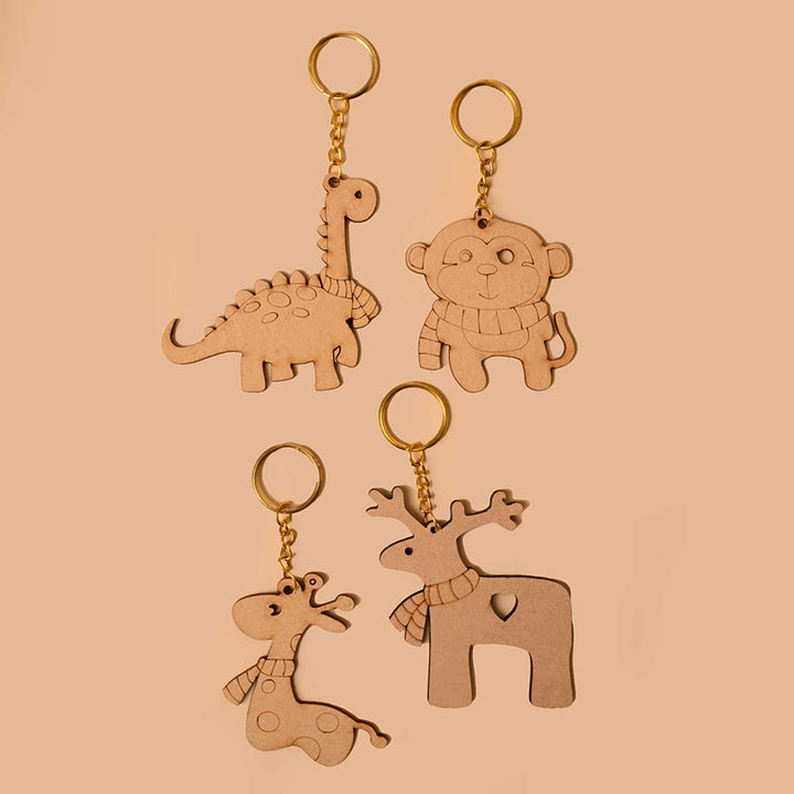 Handmade Creative Animal Key Chain Craft DIY Kit | Set of 6