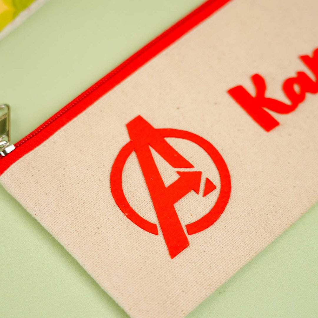 Personalized Avengers Theme Stationary Pouch