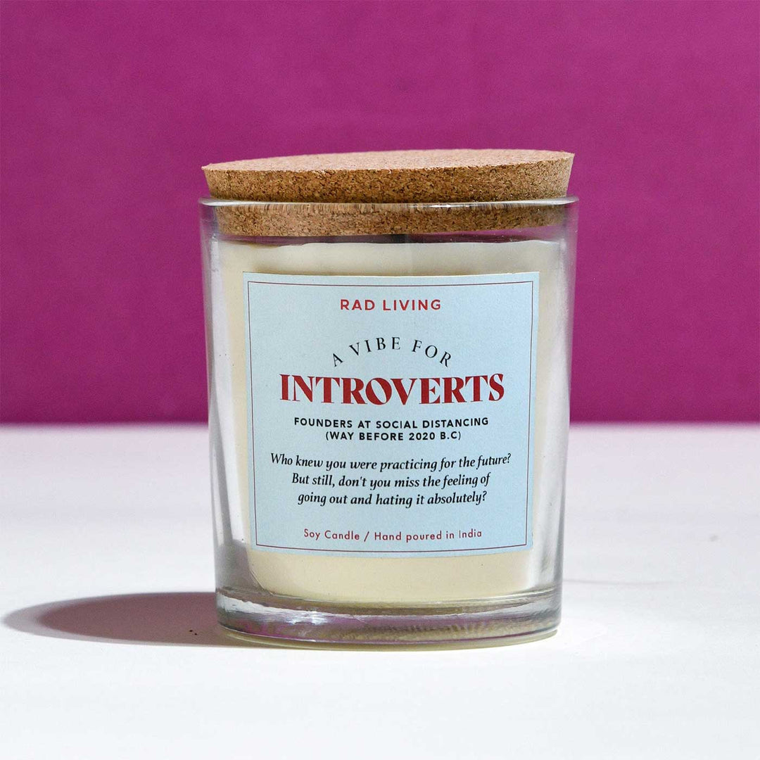 Hand Poured Introverts Cinnamon Mocha Scented Soy Wax Candle