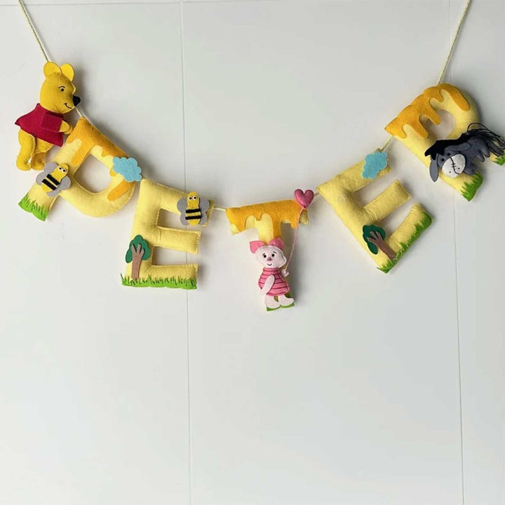 Personalized Pooh & Pals Felt Bunting / Garland For Kids