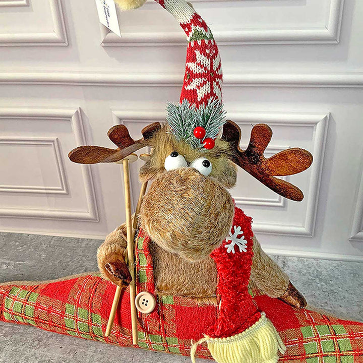 Split Reindeer Christmas Decoration For Home And Office Woolen Decor For Christmas Table Decoration