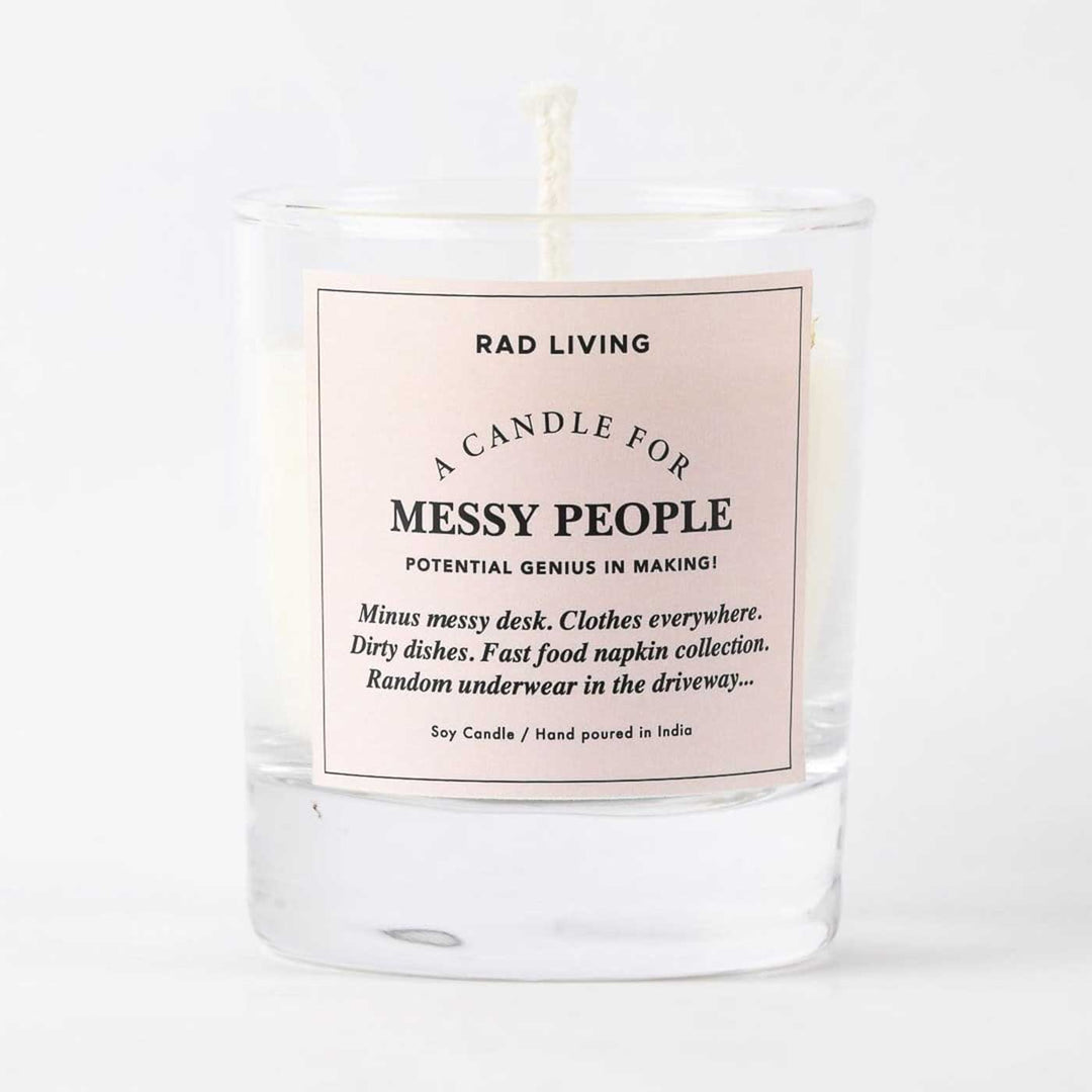 Hand Poured Messy People Real Life Scented Soy Wax Candle