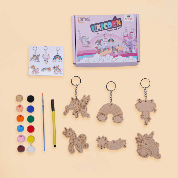 Pre Marked Unicorn Paintings MDF Wood DIY Kit