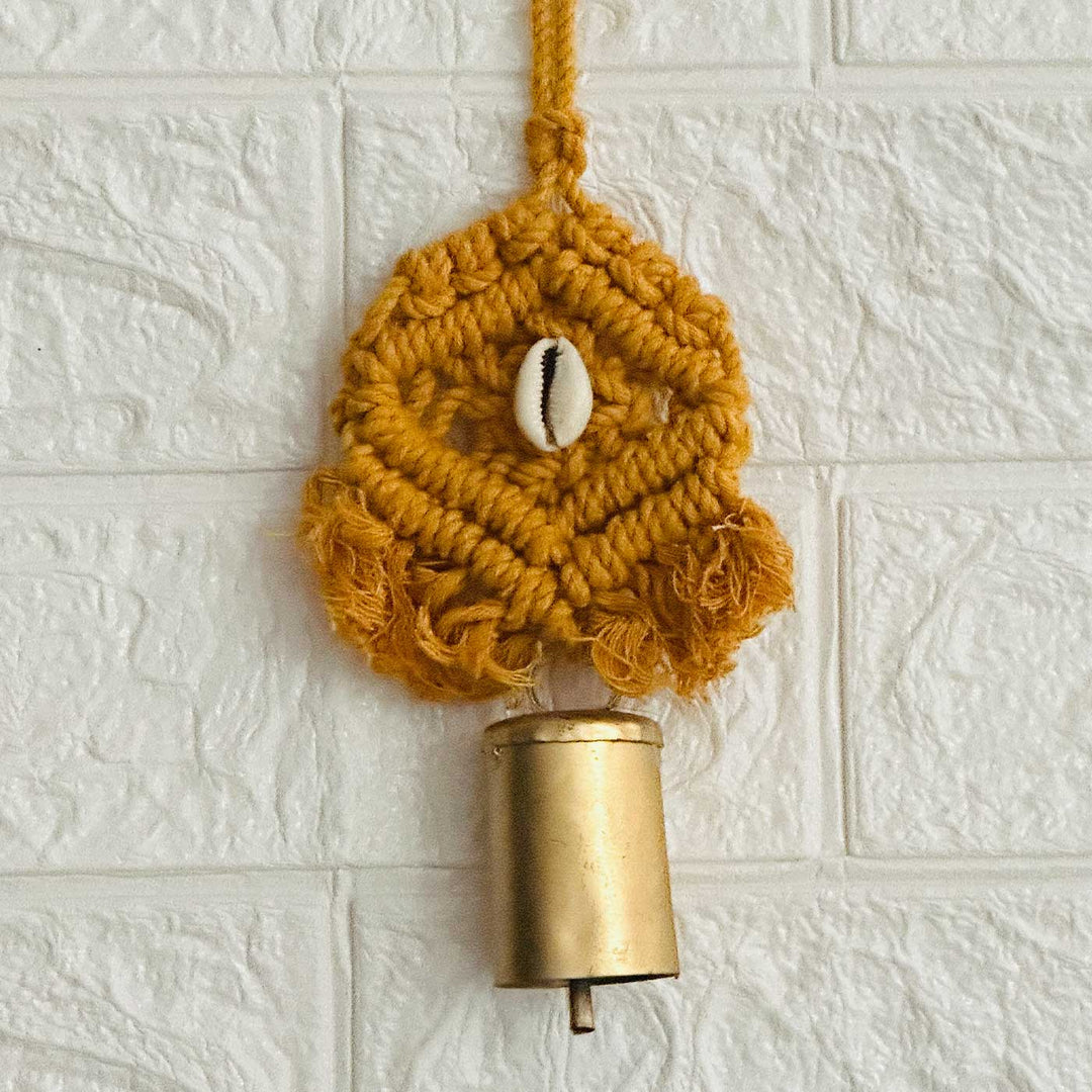 Macrame Bell Hanging With Shell