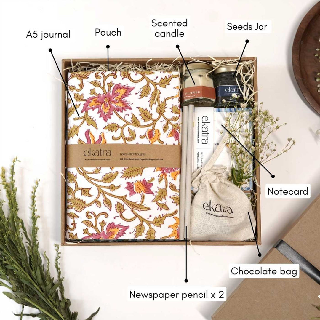 Eco-friendly Handmade Premium Pink Floral Thoughtful Hamper