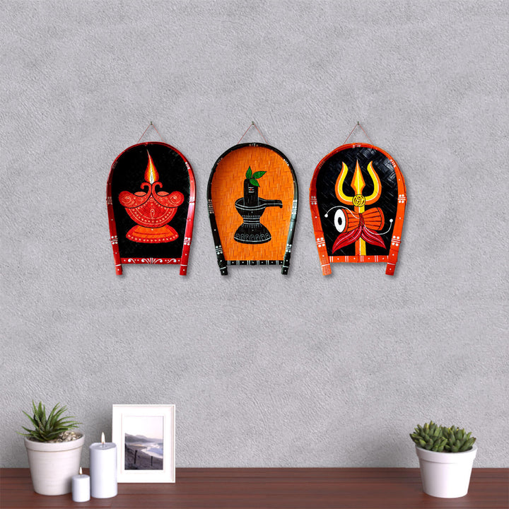 Handpainted Auspicious Bamboo Wall Decor